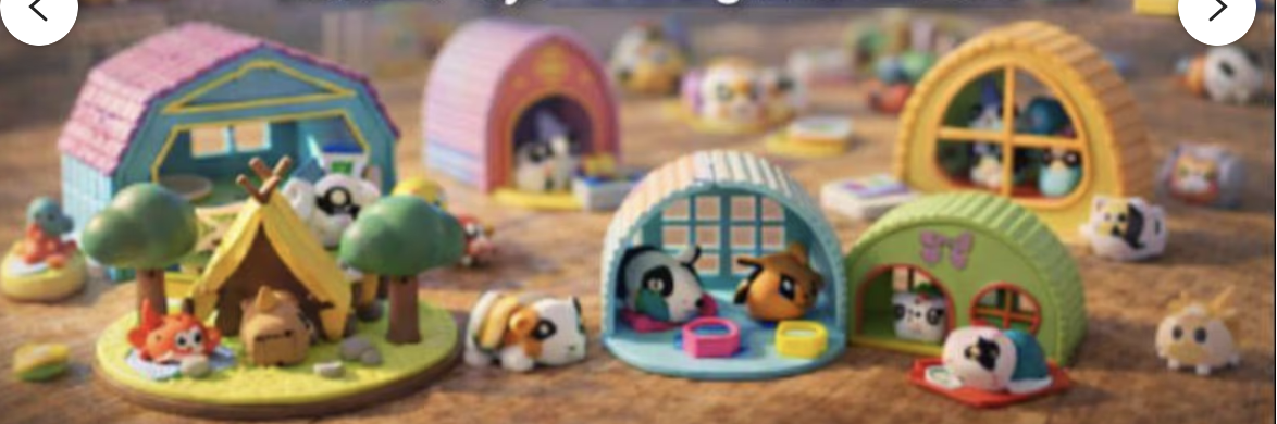 Multi-colored toy sets